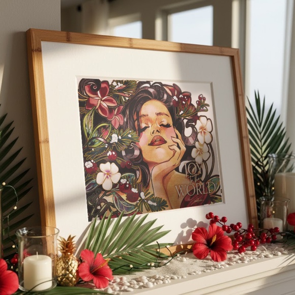 Kat Reeder “Joy to the World” | 11x14 Matted Archival Print | Christmas Exclusiv - Picture 2 of 2